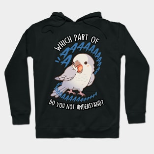 Pallid Grey Quaker Parrot Aaaa Hoodie